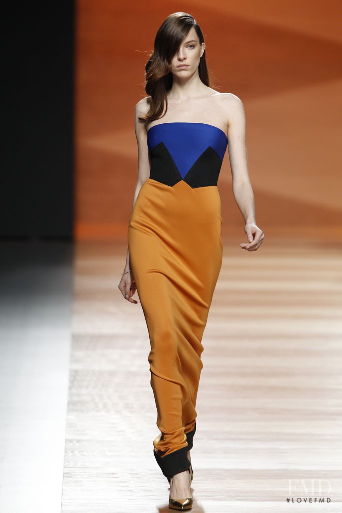 Anna-Maria Nemetz featured in  the Juanjo Oliva fashion show for Autumn/Winter 2014