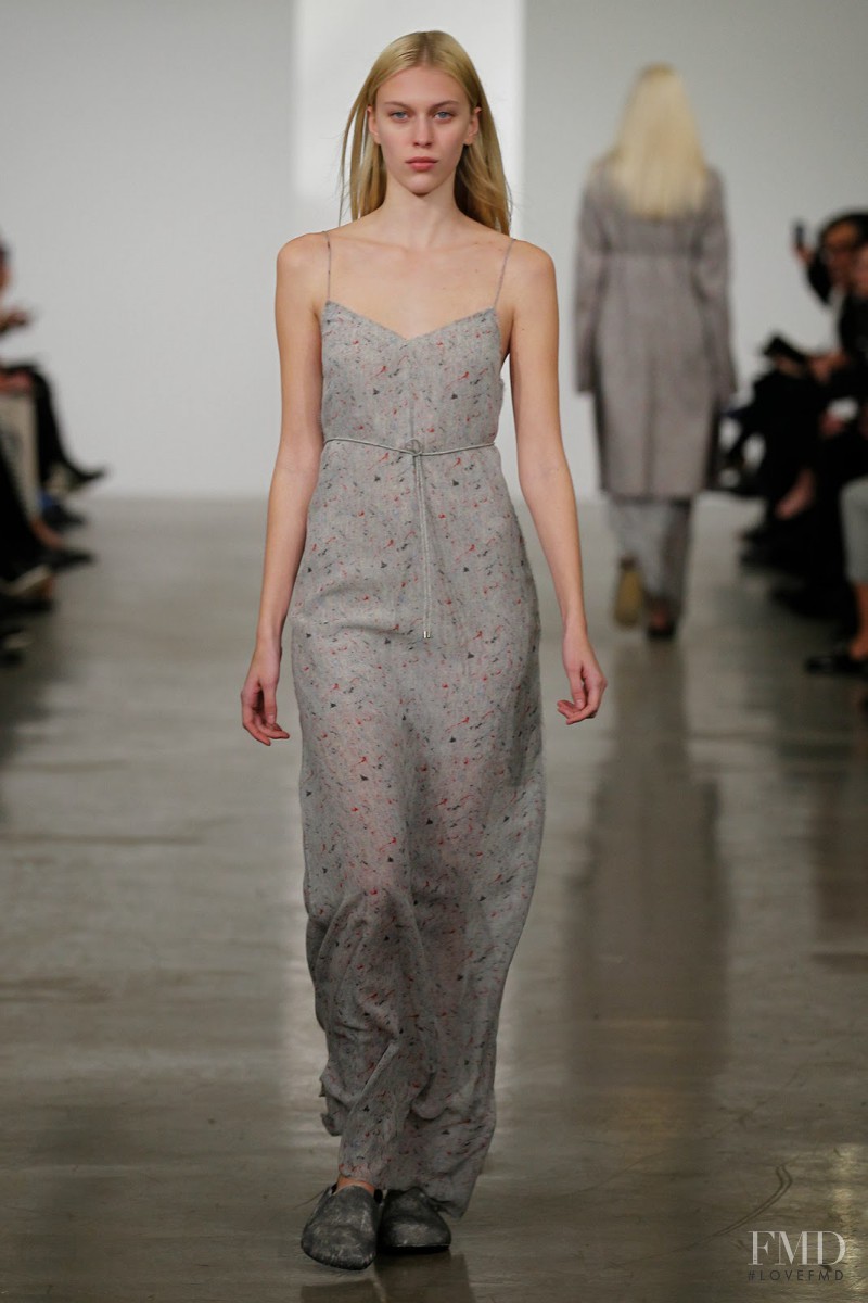 Juliana Schurig featured in  the Calvin Klein 205W39NYC fashion show for Pre-Fall 2014