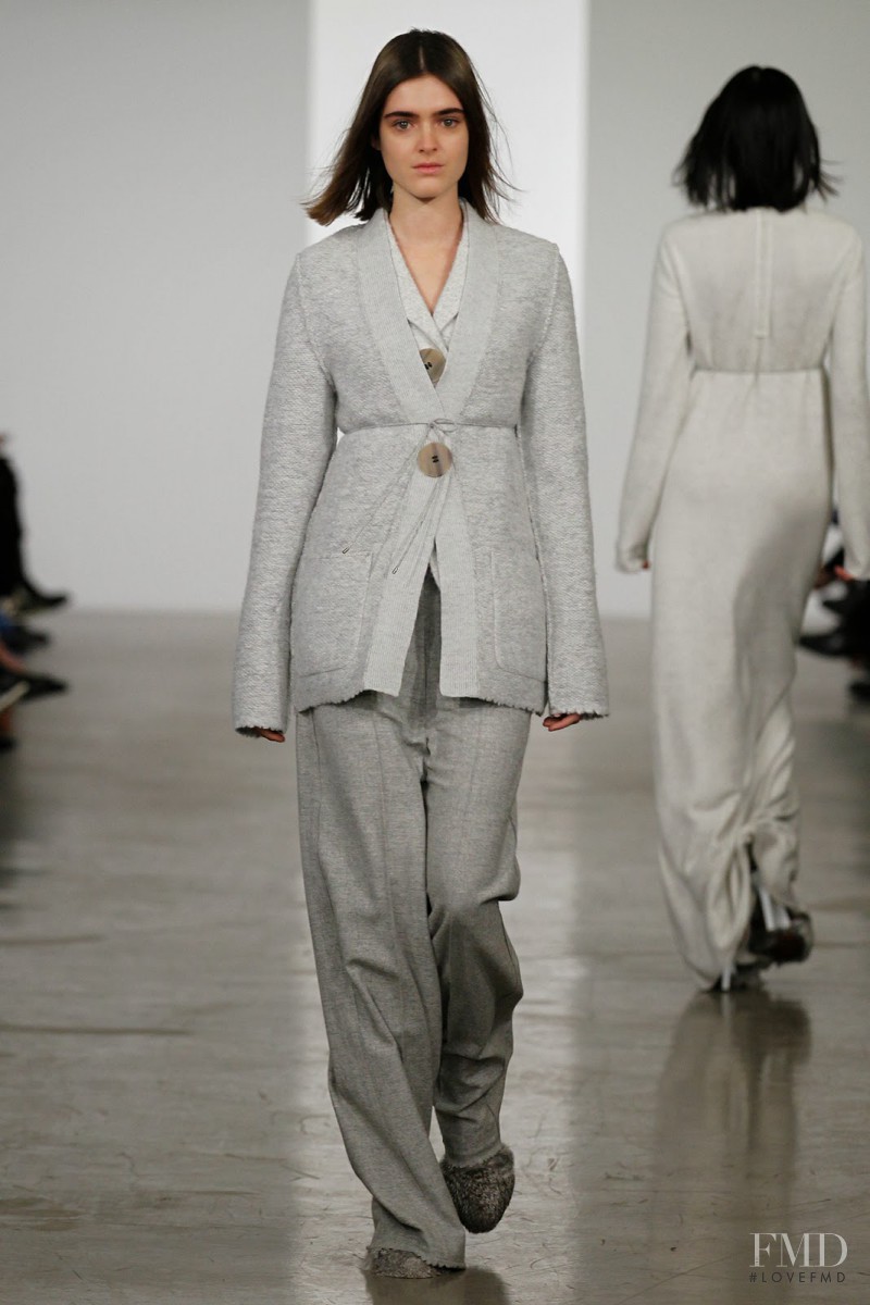 Anouk Hagemeijer featured in  the Calvin Klein 205W39NYC fashion show for Pre-Fall 2014