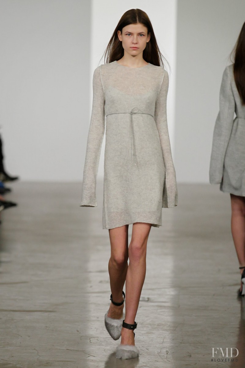 Yulia Serzhantova featured in  the Calvin Klein 205W39NYC fashion show for Pre-Fall 2014