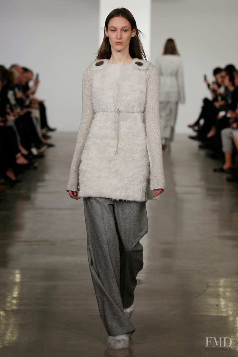 Franzi Mueller featured in  the Calvin Klein 205W39NYC fashion show for Pre-Fall 2014