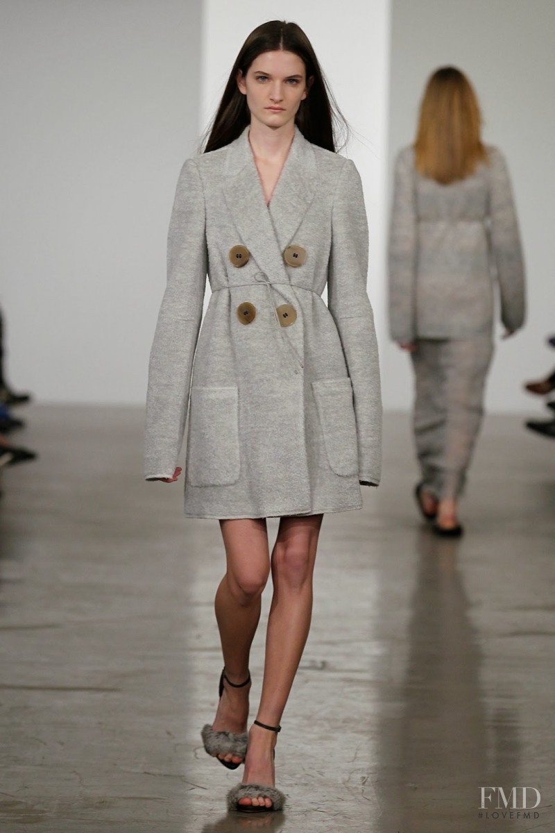 Carly Moore featured in  the Calvin Klein 205W39NYC fashion show for Pre-Fall 2014