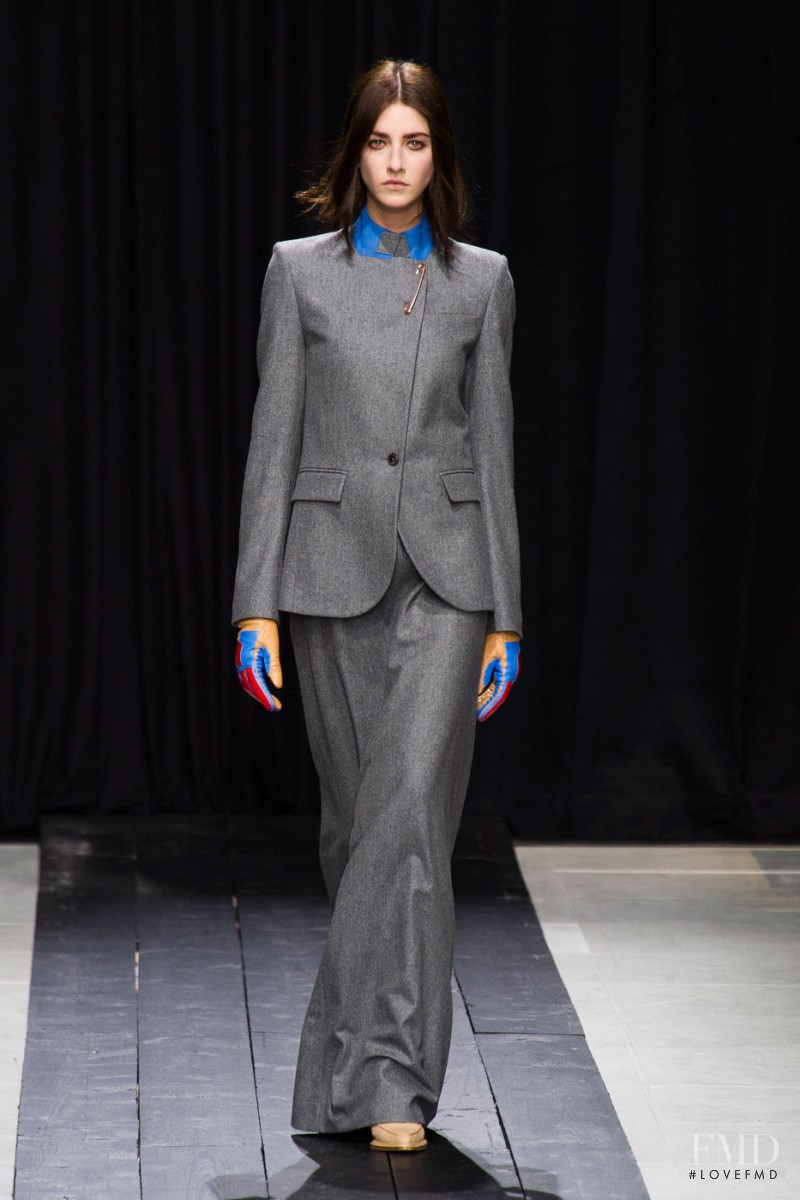 Cristina Herrmann featured in  the Veronique Branquinho fashion show for Autumn/Winter 2014