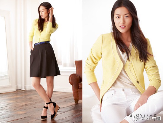 Liu Wen featured in  the Esprit lookbook for Spring/Summer 2013