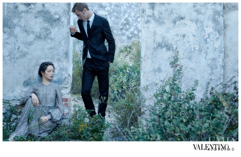 Fei Fei Sun featured in  the Valentino advertisement for Spring/Summer 2012