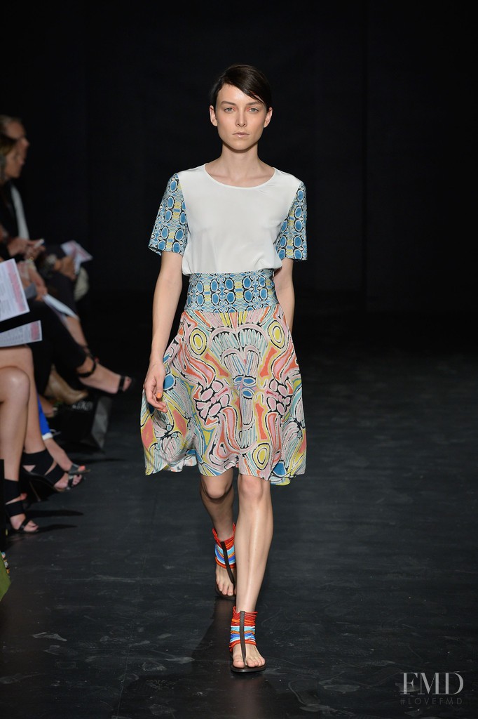 Ollie Henderson featured in  the Roopa Pemmaraju fashion show for Spring/Summer 2013