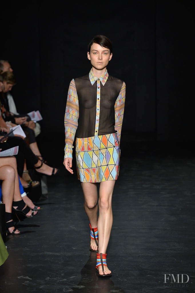Ollie Henderson featured in  the Roopa Pemmaraju fashion show for Spring/Summer 2013