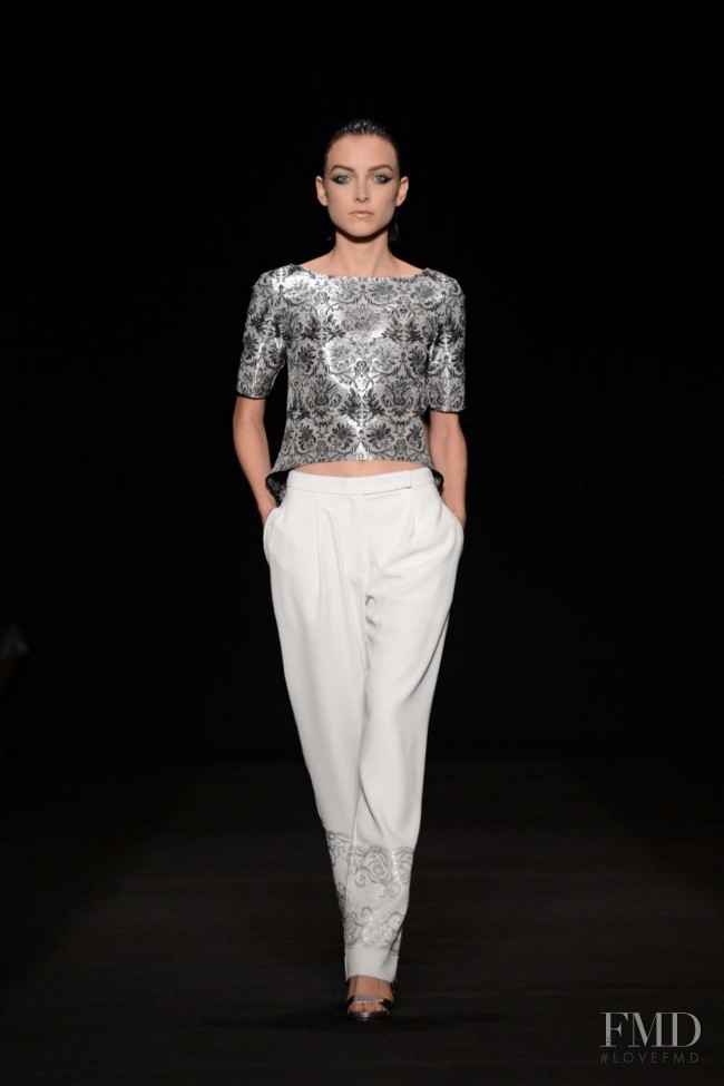 Ollie Henderson featured in  the Jayson Brunsdon fashion show for Spring/Summer 2013