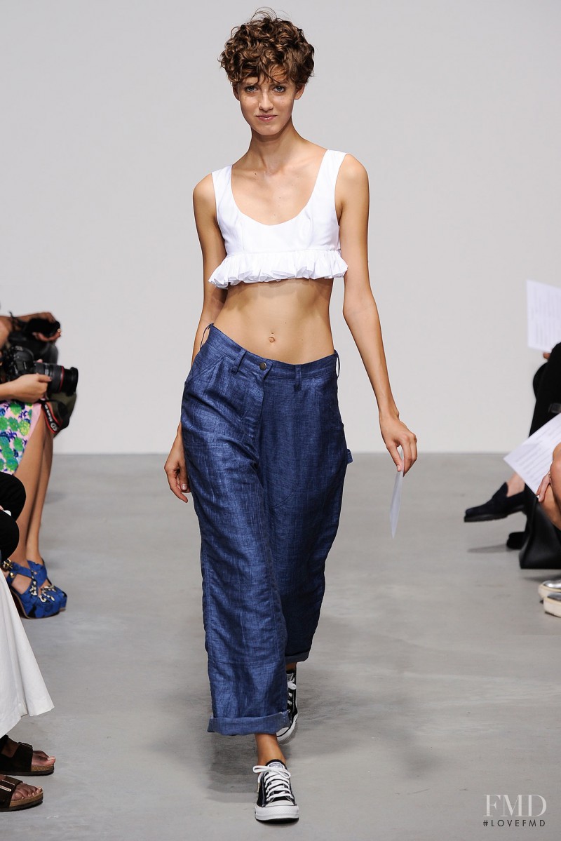 Alyosha Kovalyova featured in  the Adam Selman fashion show for Spring/Summer 2015