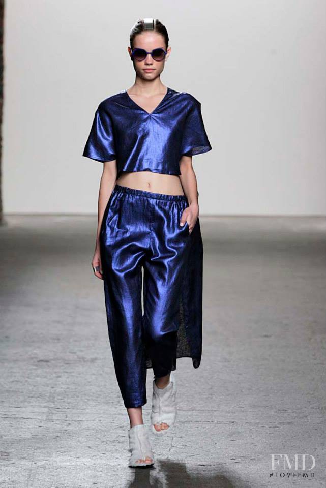 Daria Piotrowiak featured in  the Zero + Maria Cornejo fashion show for Spring/Summer 2014
