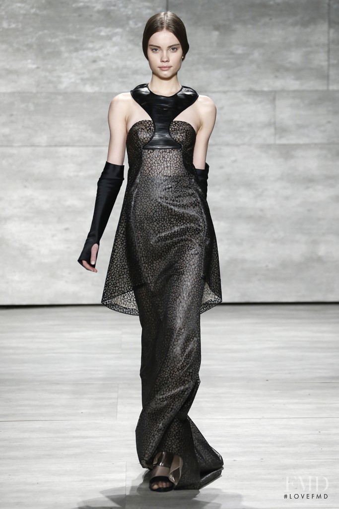 Daria Piotrowiak featured in  the Angel Sanchez fashion show for Autumn/Winter 2014