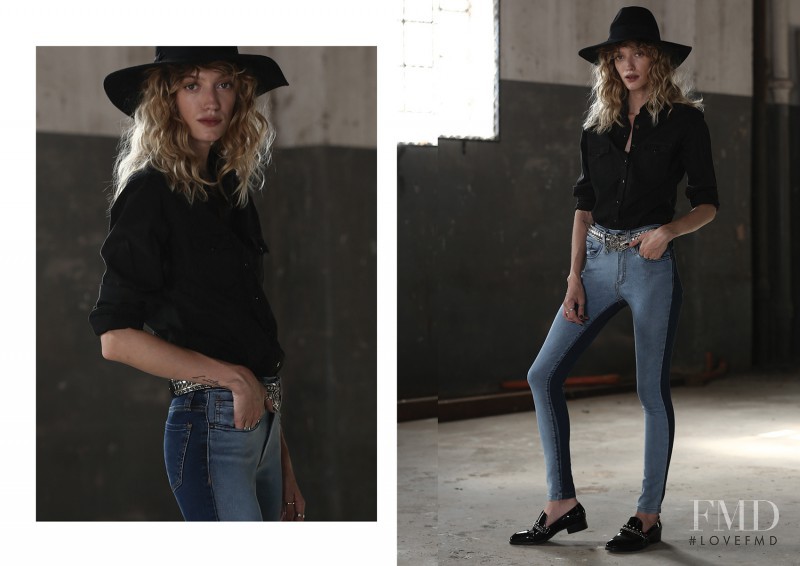 Dana Luz Almada featured in  the Riffle Jeans lookbook for Autumn/Winter 2016