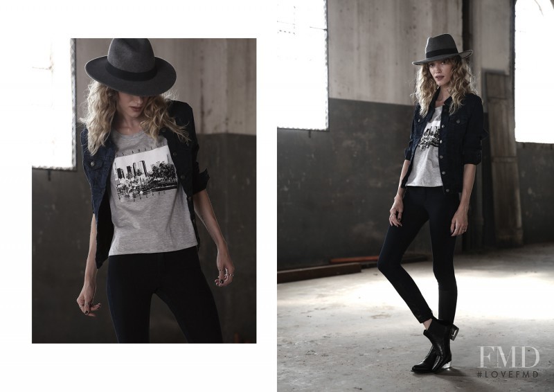 Dana Luz Almada featured in  the Riffle Jeans lookbook for Autumn/Winter 2016