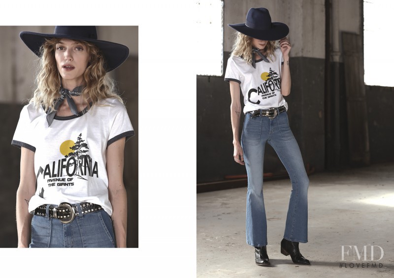 Dana Luz Almada featured in  the Riffle Jeans lookbook for Autumn/Winter 2016