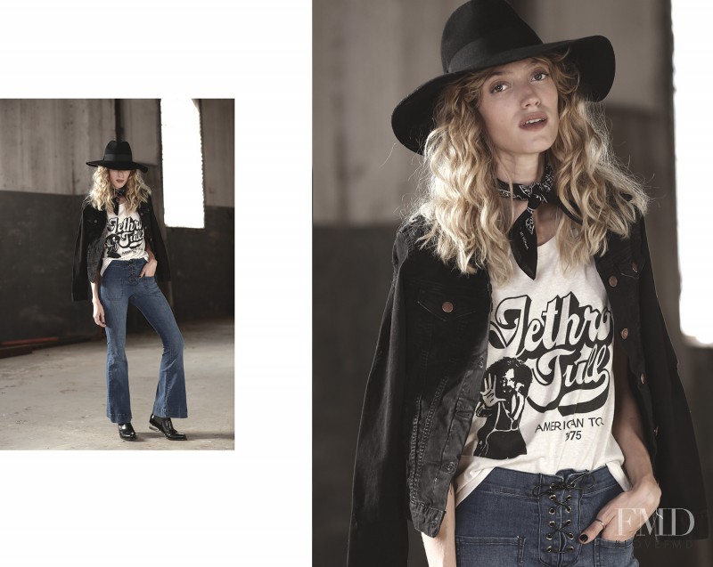 Dana Luz Almada featured in  the Riffle Jeans lookbook for Autumn/Winter 2016