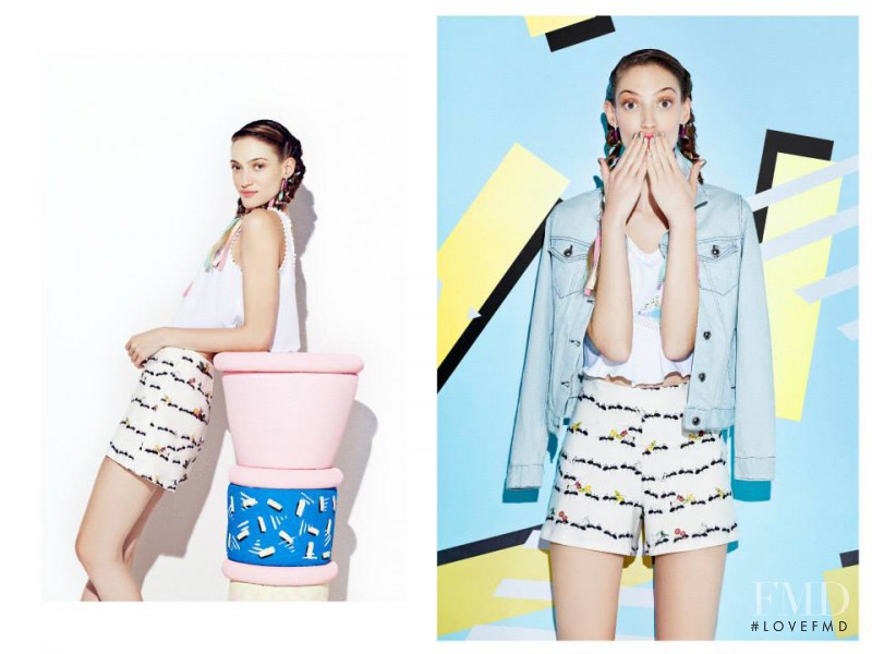 Dana Luz Almada featured in  the Kimeika advertisement for Spring/Summer 2015