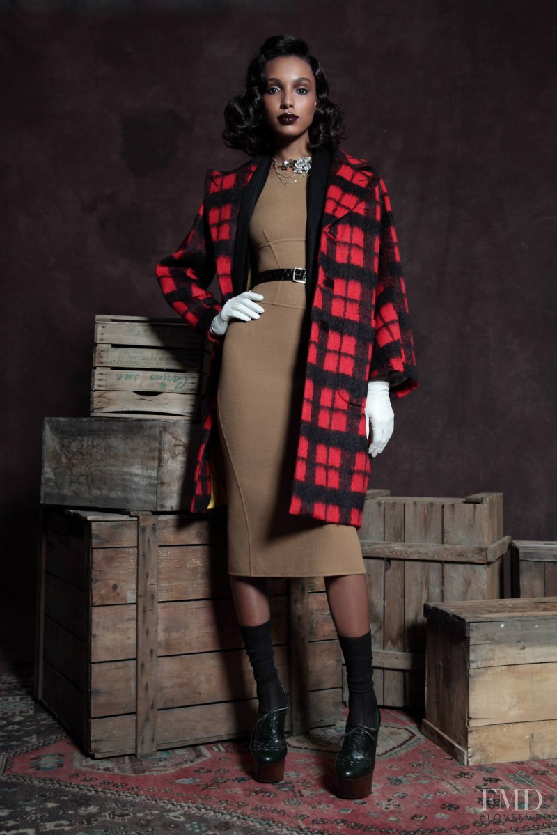 Jasmine Tookes featured in  the DSquared2 fashion show for Pre-Fall 2013