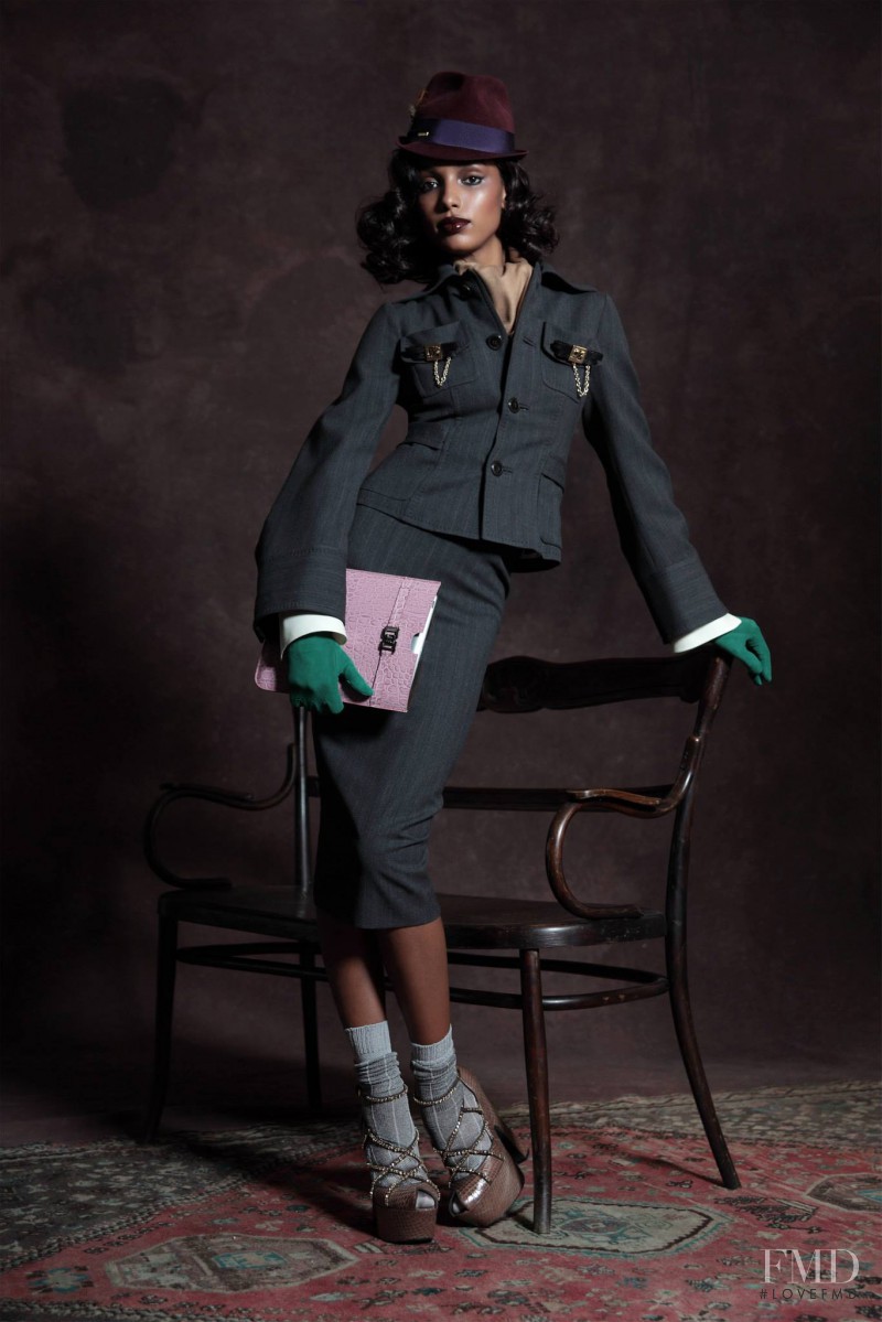 Jasmine Tookes featured in  the DSquared2 fashion show for Pre-Fall 2013