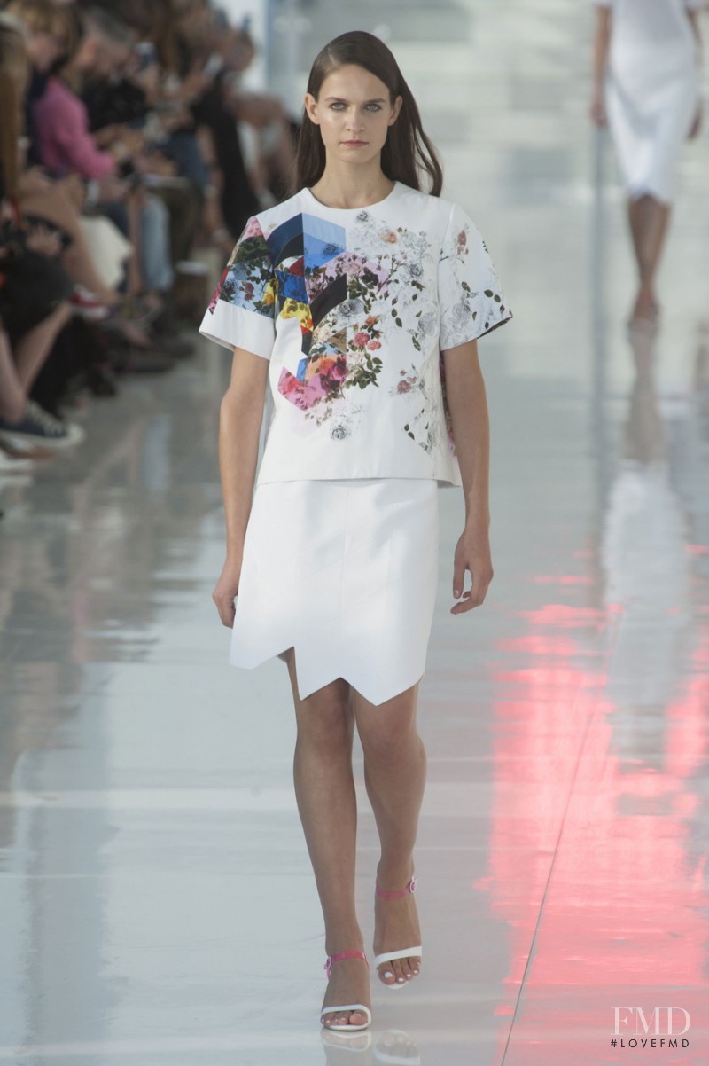 Valérie Debeuf featured in  the Preen by Thornton Bregazzi fashion show for Spring/Summer 2014