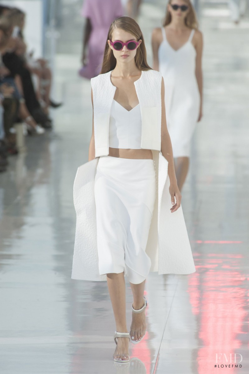 Josephine Skriver featured in  the Preen by Thornton Bregazzi fashion show for Spring/Summer 2014