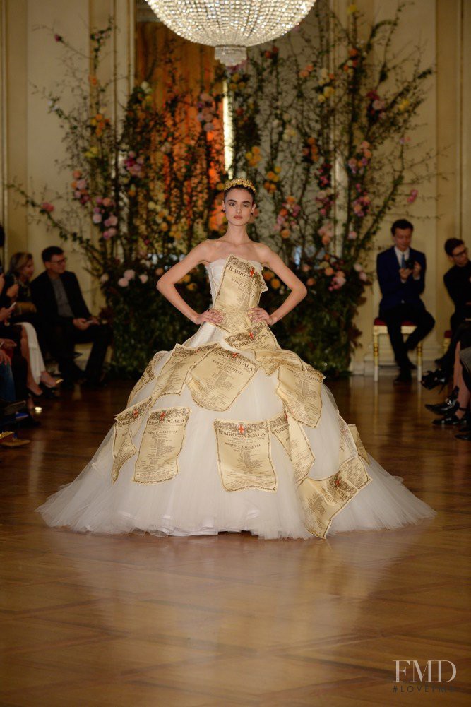 Blanca Padilla featured in  the Dolce & Gabbana Alta Moda fashion show for Spring/Summer 2015