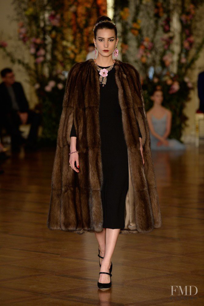 Mijo Mihaljcic featured in  the Dolce & Gabbana Alta Moda fashion show for Spring/Summer 2015