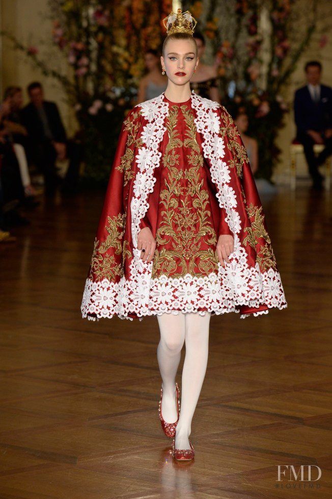 Hedvig Palm featured in  the Dolce & Gabbana Alta Moda fashion show for Spring/Summer 2015