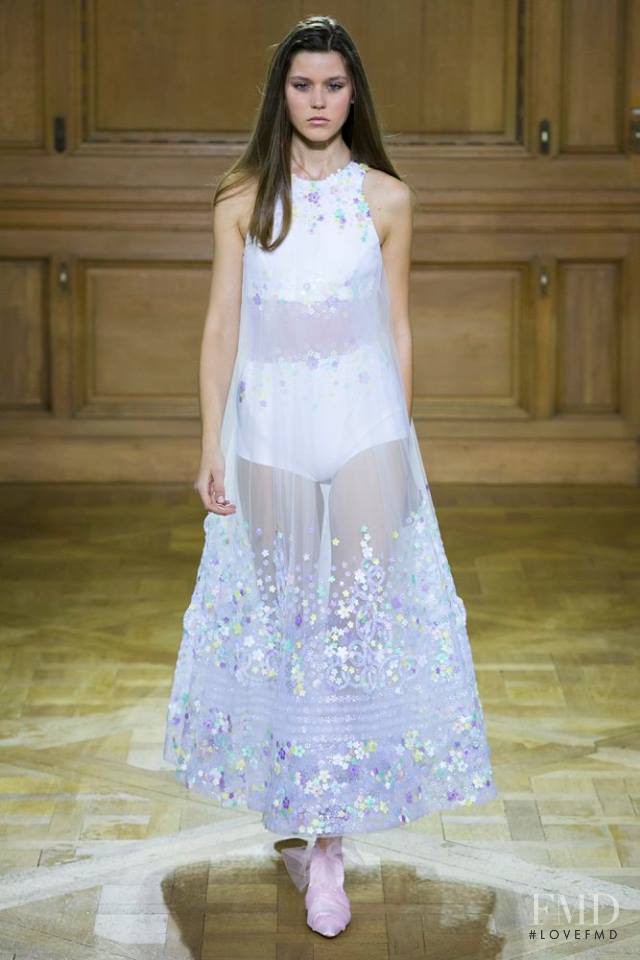 Vivienne Rohner featured in  the Georges Chakra fashion show for Spring/Summer 2016