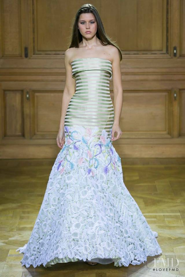 Vivienne Rohner featured in  the Georges Chakra fashion show for Spring/Summer 2016