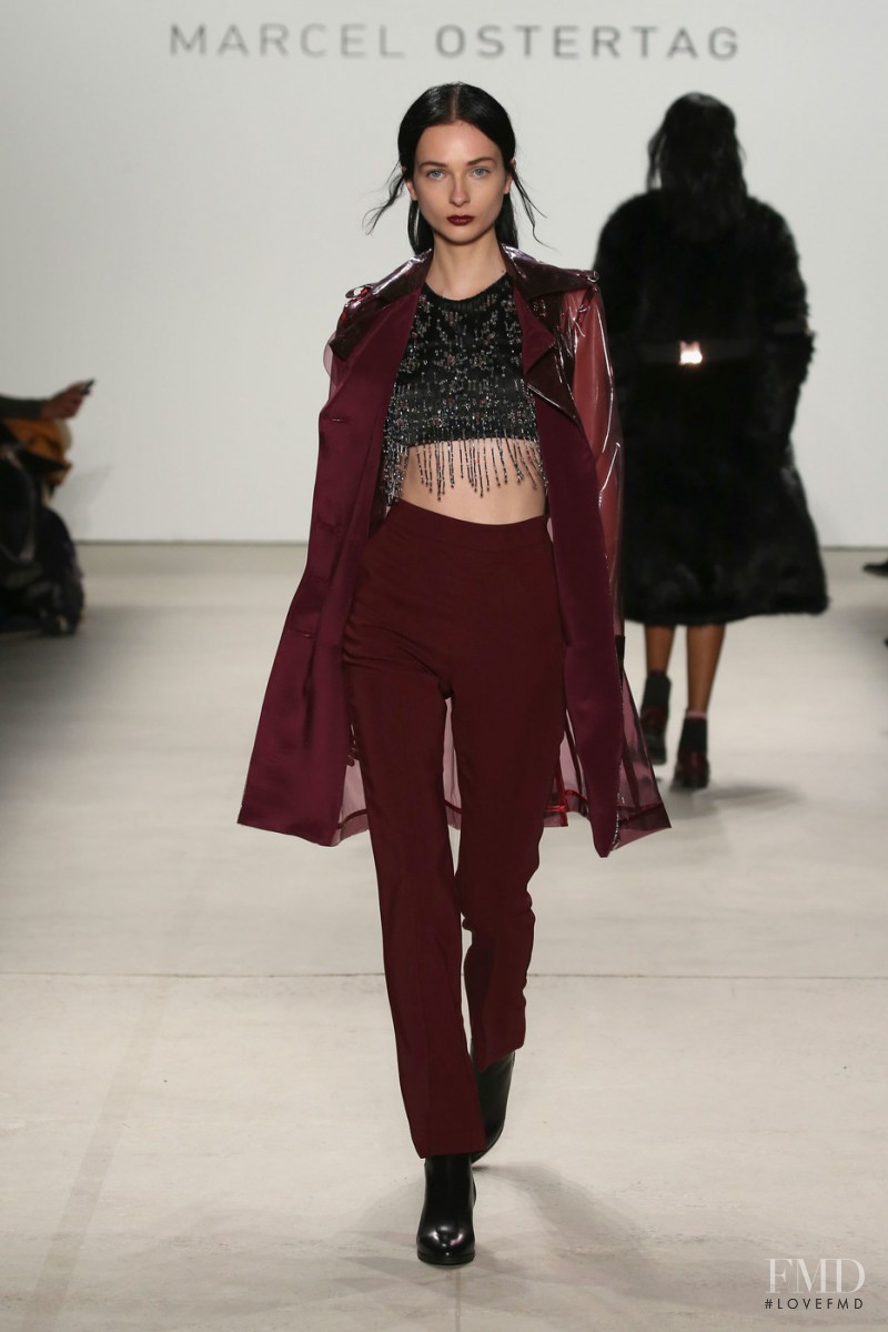 Viola Rogacka featured in  the Marcel Ostertag fashion show for Autumn/Winter 2016