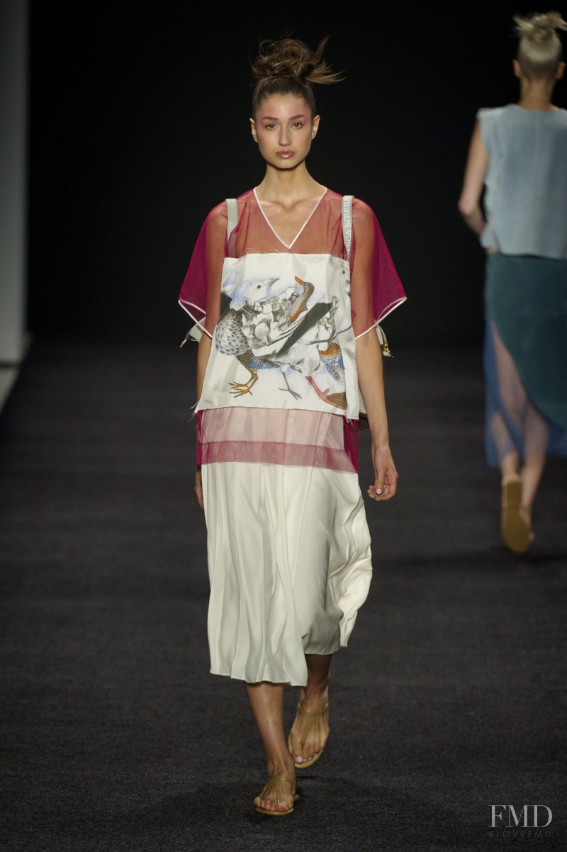 Roberta Pecoraro featured in  the Francesca Liberatore fashion show for Spring/Summer 2015