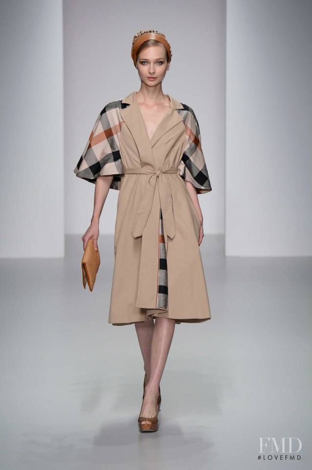 Viola Rogacka featured in  the DAKS fashion show for Spring/Summer 2014
