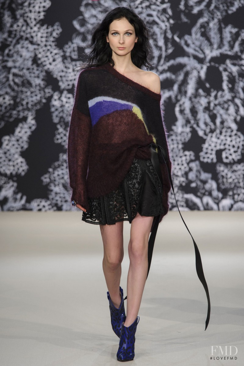 Viola Rogacka featured in  the Angelo Marani fashion show for Autumn/Winter 2016