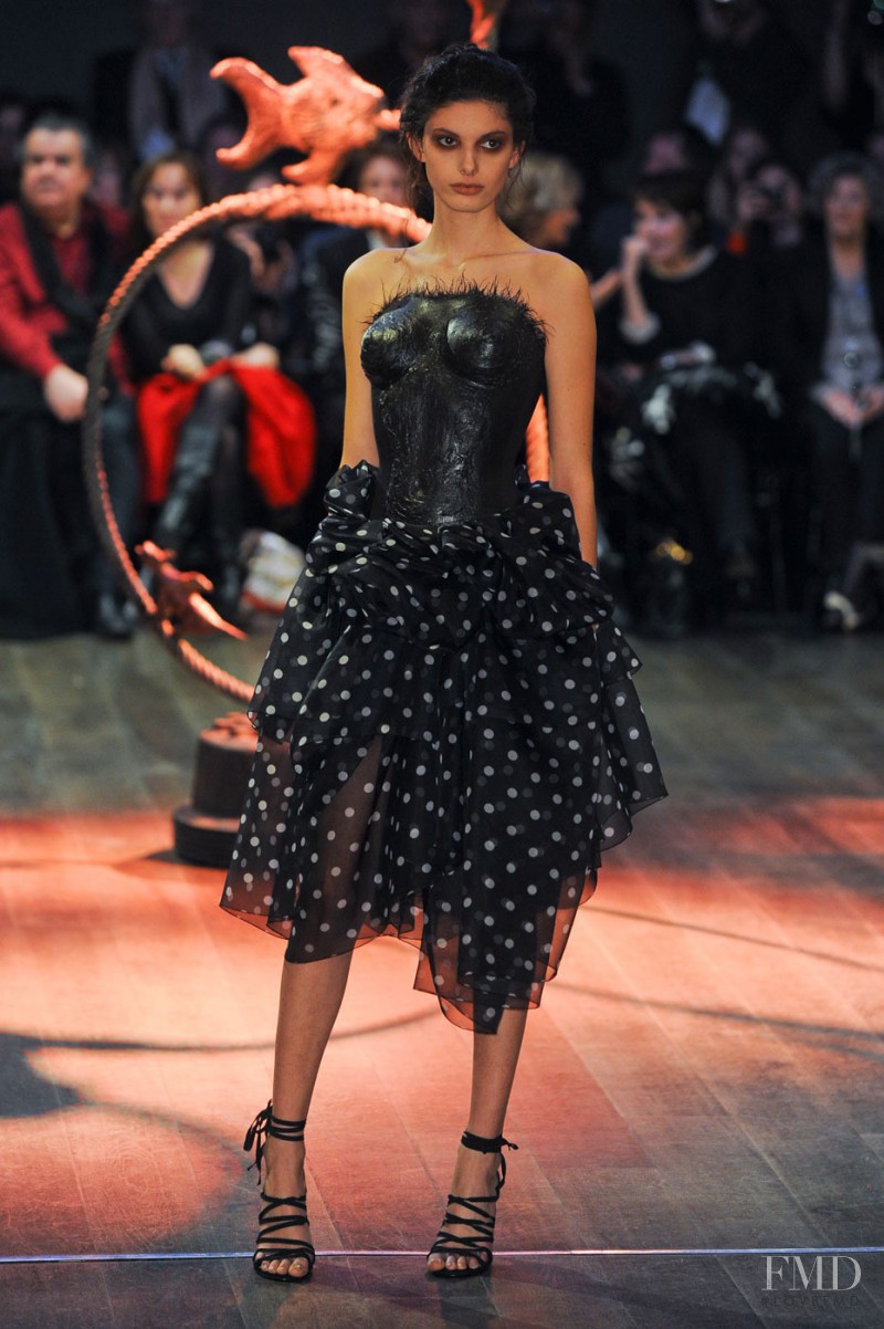Giulia Manini featured in  the Franck Sorbier fashion show for Spring/Summer 2012