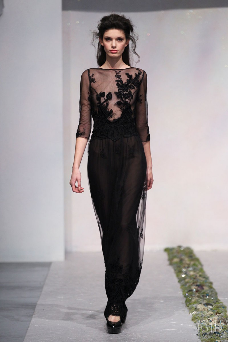 Giulia Manini featured in  the Luisa Beccaria fashion show for Autumn/Winter 2012