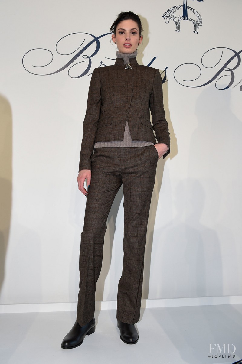 Giulia Manini featured in  the Brooks Brothers fashion show for Autumn/Winter 2016