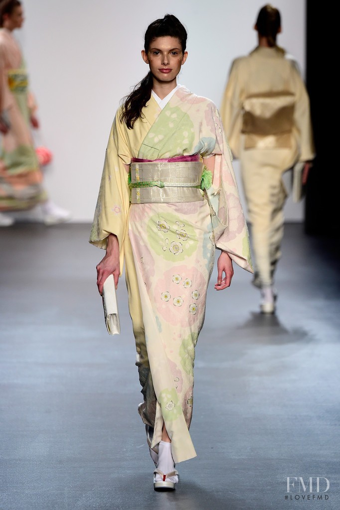 Giulia Manini featured in  the Hiromi Asai fashion show for Autumn/Winter 2016