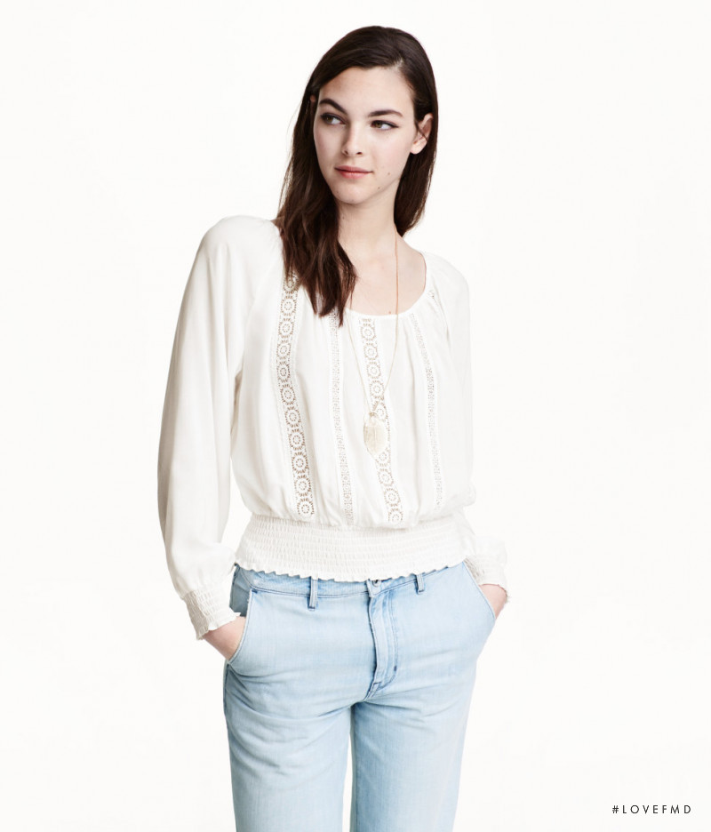 Vittoria Ceretti featured in  the H&M catalogue for Autumn/Winter 2015