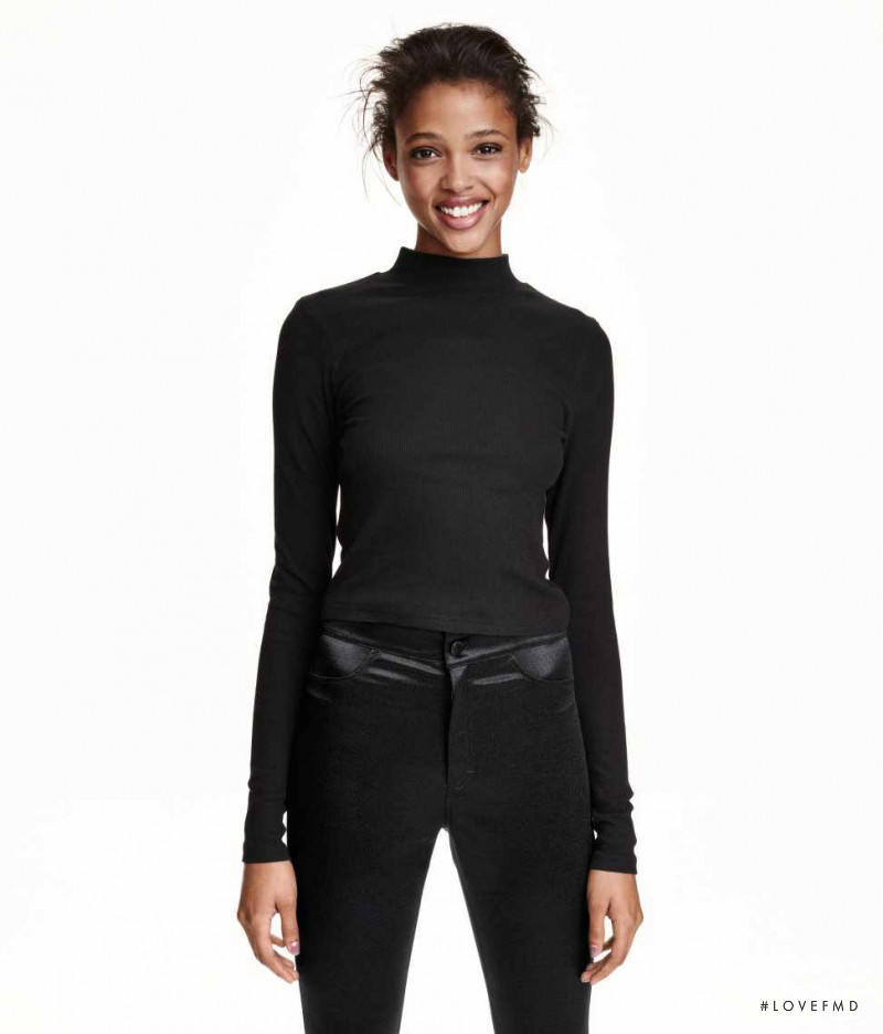 Aya Jones featured in  the H&M catalogue for Autumn/Winter 2015