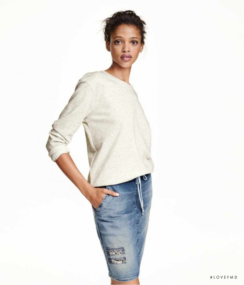 Aya Jones featured in  the H&M catalogue for Autumn/Winter 2015