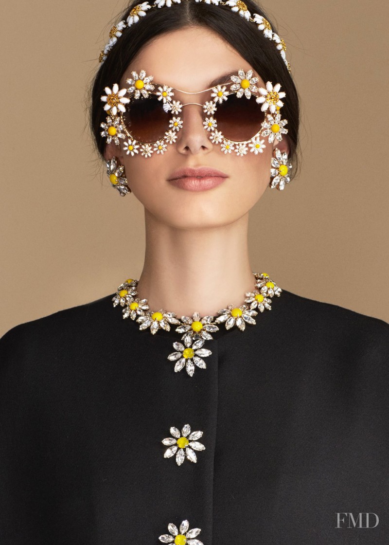 Giulia Manini featured in  the Dolce & Gabbana lookbook for Cruise 2016