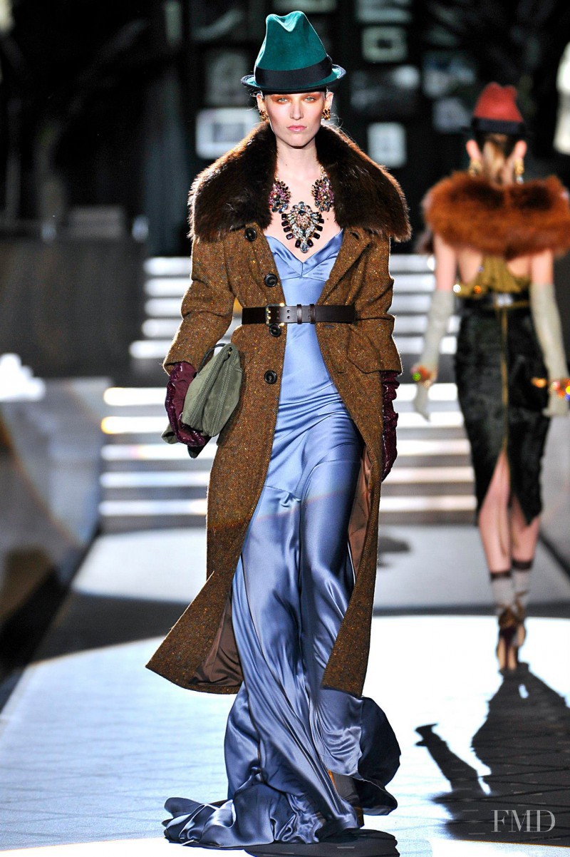 Manuela Frey featured in  the DSquared2 fashion show for Autumn/Winter 2013