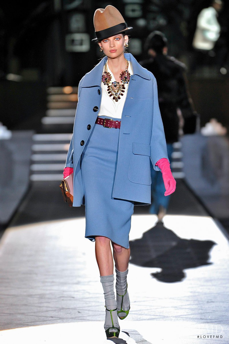 Bette Franke featured in  the DSquared2 fashion show for Autumn/Winter 2013