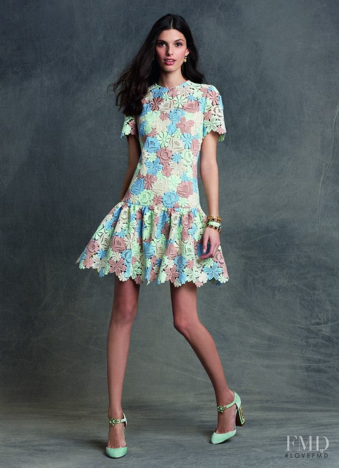 Giulia Manini featured in  the Dolce & Gabbana Cerimonia lookbook for Pre-Fall 2015
