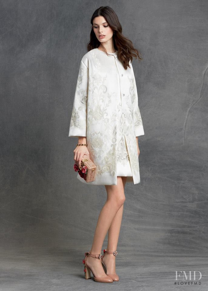 Giulia Manini featured in  the Dolce & Gabbana Cerimonia lookbook for Pre-Fall 2015