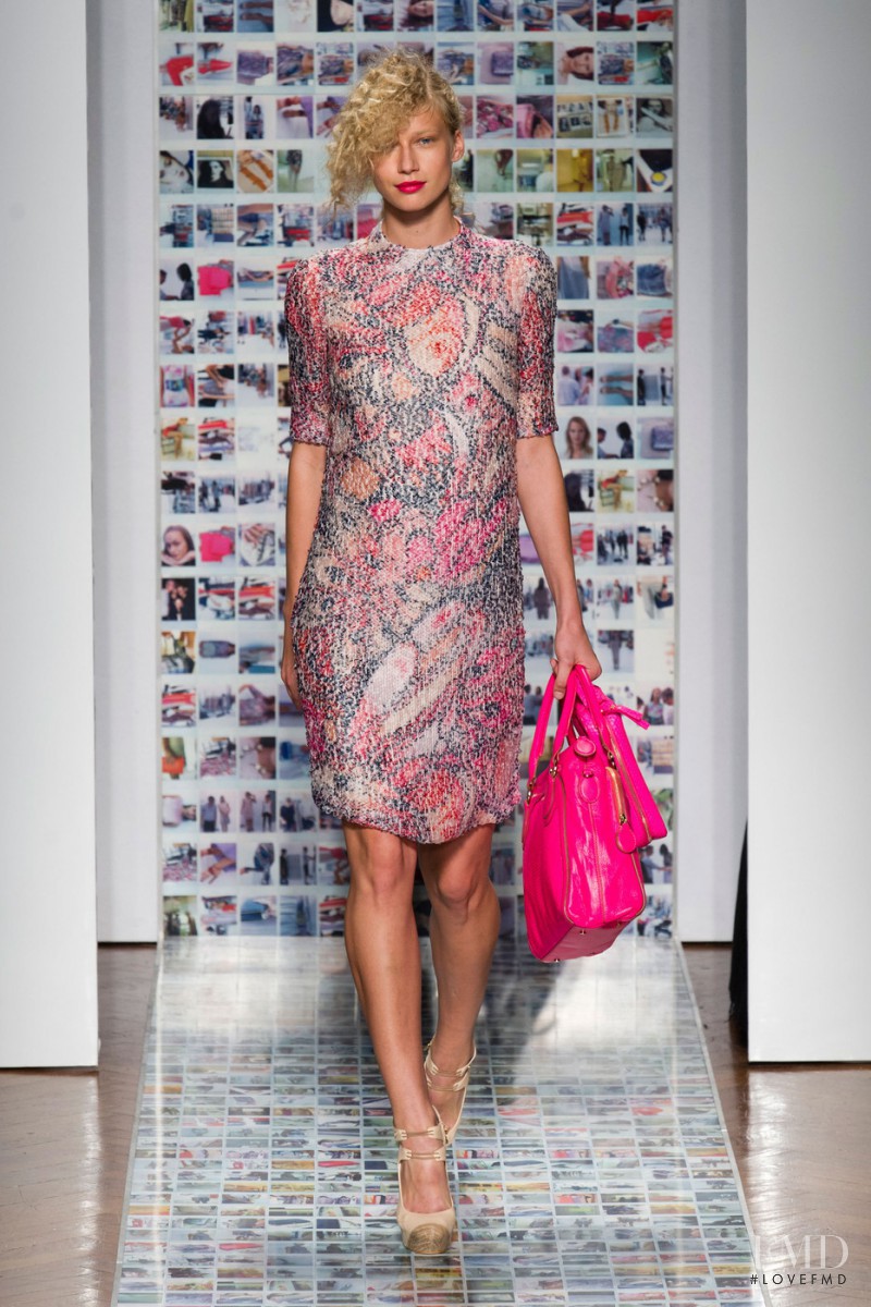 Ella Petrushko featured in  the Aigner fashion show for Spring/Summer 2013