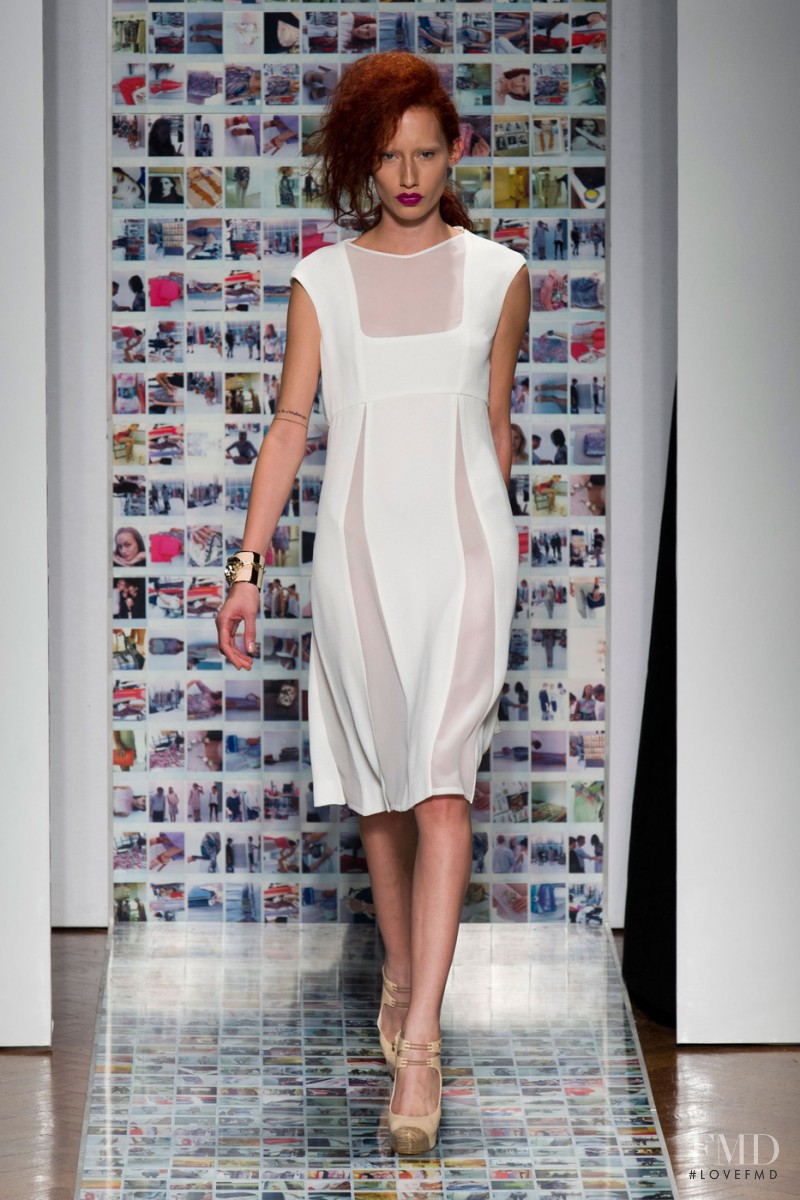 Giulia Manini featured in  the Aigner fashion show for Spring/Summer 2013