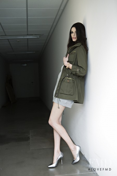 Giulia Manini featured in  the Patrizia Pepe Military Camouflage Collection lookbook for Spring/Summer 2013
