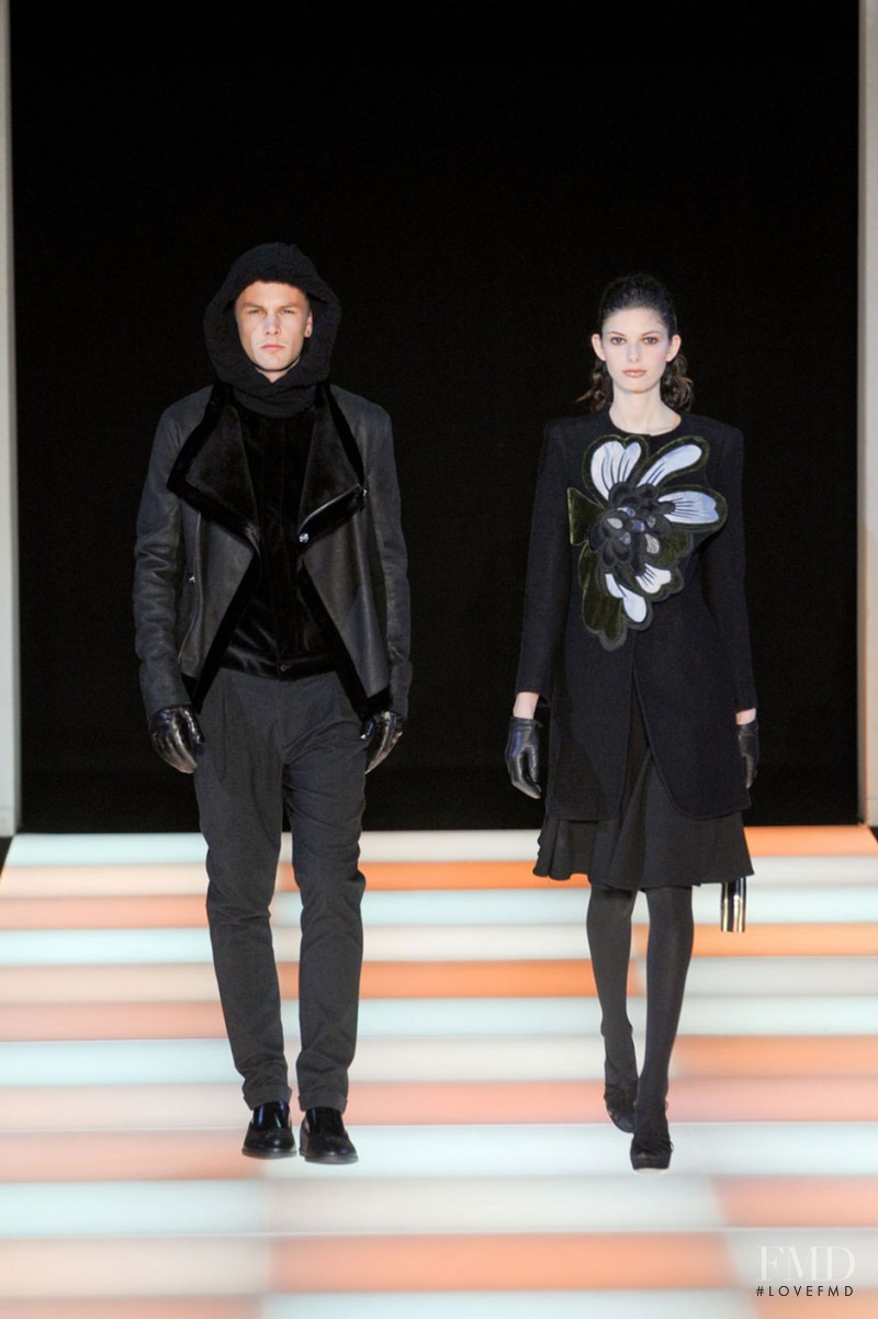 Giulia Manini featured in  the Emporio Armani fashion show for Autumn/Winter 2012