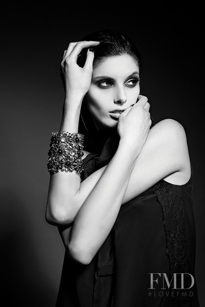 Giulia Manini featured in  the Giovanni Raspini Superbangles  advertisement for Autumn/Winter 2013